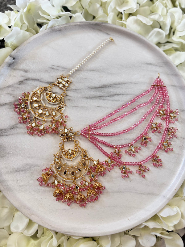 ALEIYAH| Tikka set in blush pink