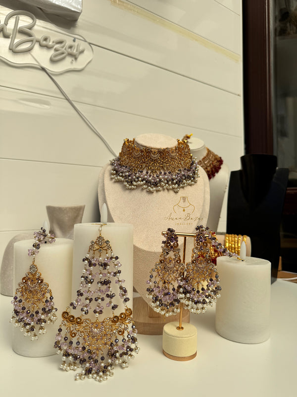 ALEEMA | Bridal set in Purple\lilac
