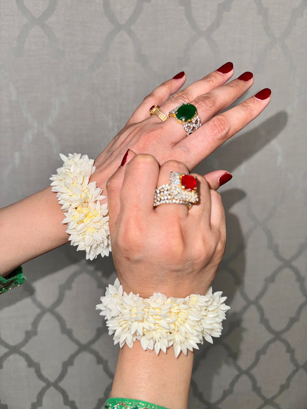 Jasmine Hand Gajra Scrunchies | perfect for Party-wear