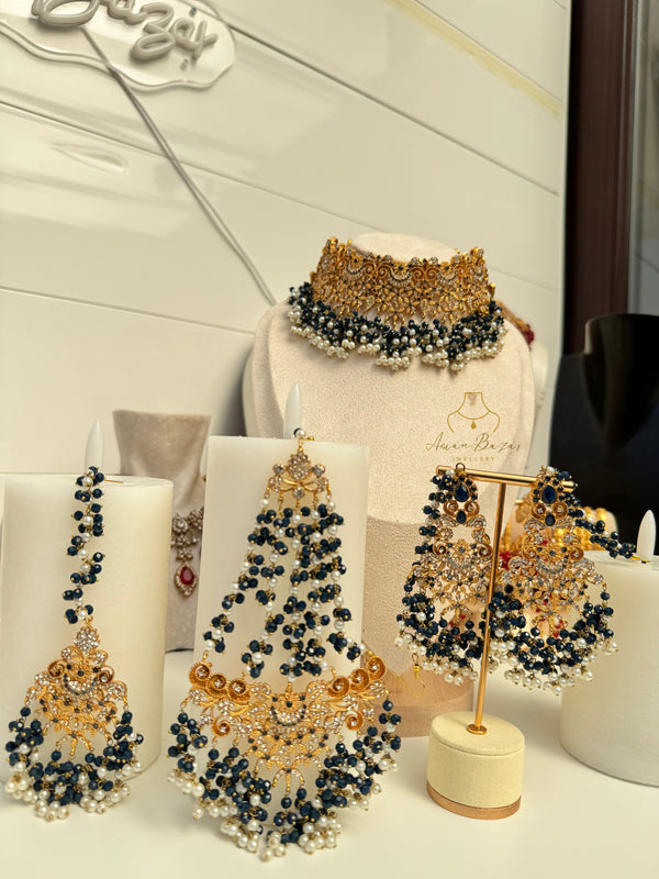 ALEEMA | Bridal set in Navy-Blue