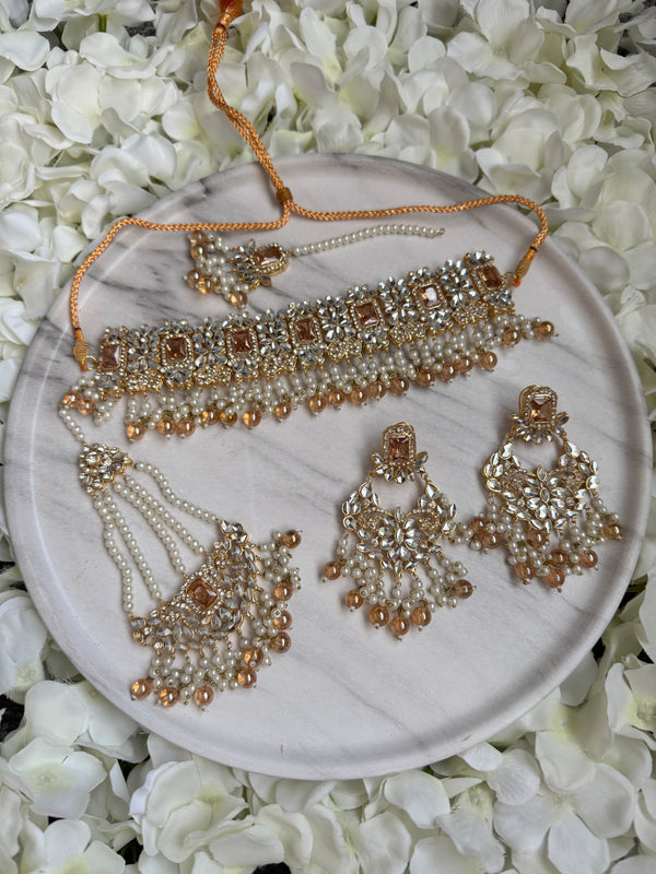AYEZAL| Semi-bridal set in gold